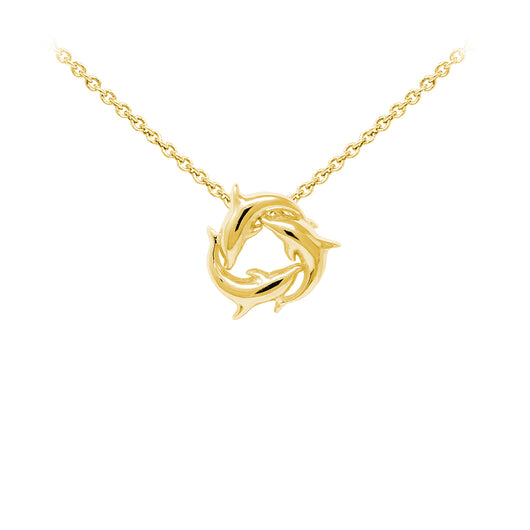 Wind & Fire Dolphins Sterling Silver Dainty Necklace