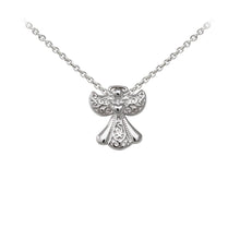 Load image into Gallery viewer, Wind &amp; Fire Filigree Angel Sterling Silver Dainty Necklace
