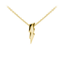 Load image into Gallery viewer, Wind &amp; Fire Lightning Bolt Sterling Silver Dainty Necklace
