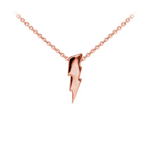 Load image into Gallery viewer, Wind &amp; Fire Lightning Bolt Sterling Silver Dainty Necklace
