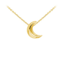 Load image into Gallery viewer, Wind &amp; Fire Crescent Moon Sterling Silver Dainty Necklace
