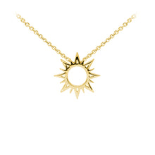 Load image into Gallery viewer, Wind &amp; Fire Sunburst Sterling Silver Dainty Necklace
