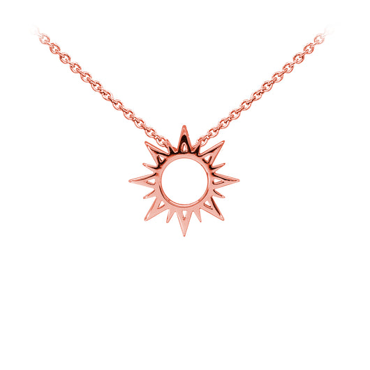 Wind & Fire Sunburst Sterling Silver Dainty Necklace