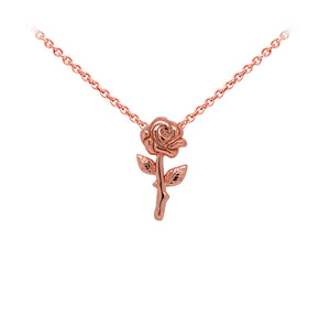 Wind & Fire Rose Sterling Silver Dainty Necklace