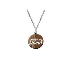 Wind & Fire West Virginia Take Me Home Dainty Necklace (12mm Art Disc)