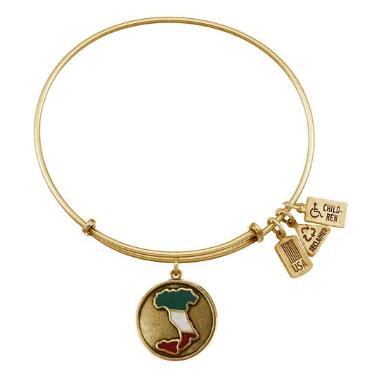 Wind & Fire Italy Boot Enameled Charm Bangle
