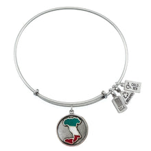 Load image into Gallery viewer, Wind &amp; Fire Italy Boot Enameled Charm Bangle
