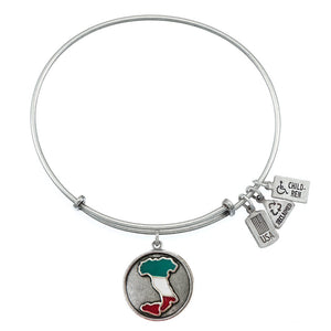 Wind & Fire Italy Boot Enameled Charm Bangle