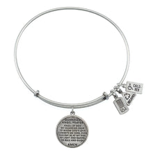 Load image into Gallery viewer, Wind &amp; Fire Guardian Angel Prayer Charm Bangle
