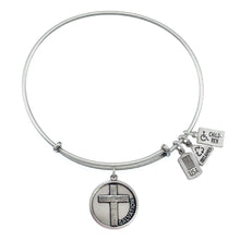 Load image into Gallery viewer, Wind &amp; Fire Salvation Cross Charm Bangle
