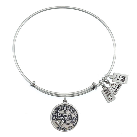 Wind & Fire Happy Anniversary Charm Bangle