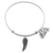Load image into Gallery viewer, Wind &amp; Fire Angel Wing Charm Bangle
