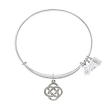 Load image into Gallery viewer, Wind &amp; Fire Celtic Knot Charm Bangle
