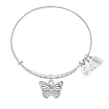 Load image into Gallery viewer, Wind &amp; Fire Butterfly Charm Bangle
