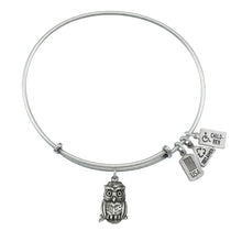 Load image into Gallery viewer, Wind &amp; Fire Owl Charm Bangle
