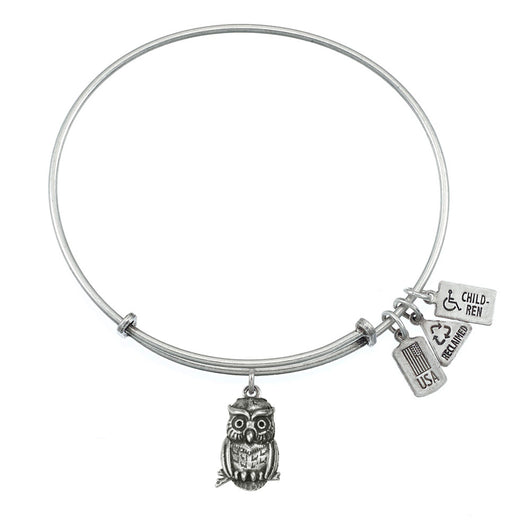 Wind & Fire Owl Charm Bangle