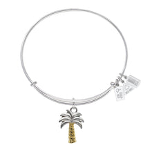 Load image into Gallery viewer, Wind &amp; Fire Palm Tree Charm Bangle
