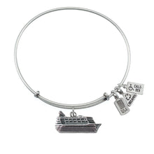 Load image into Gallery viewer, Wind &amp; Fire Cruise Ship Charm Bangle
