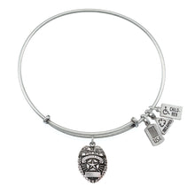Load image into Gallery viewer, Wind &amp; Fire Police Badge Charm Bangle
