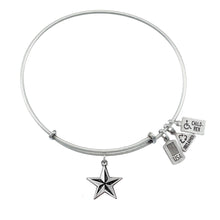 Load image into Gallery viewer, Wind &amp; Fire Nautical Star Charm Bangle
