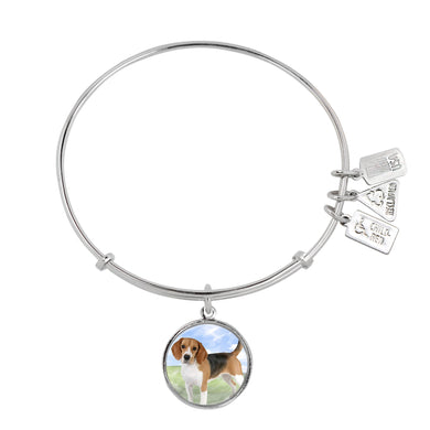 Wind & Fire Beagle Charm Bangle