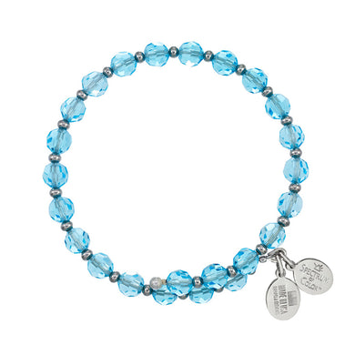 Wind & Fire Aquamarine Crystal Wrap Bracelet