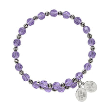 Load image into Gallery viewer, Wind &amp; Fire Violet Crystal Wrap Bracelet
