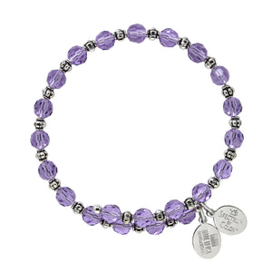 Wind & Fire Violet Crystal Wrap Bracelet