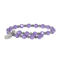 Load image into Gallery viewer, Wind &amp; Fire Violet Crystal Wrap Bracelet
