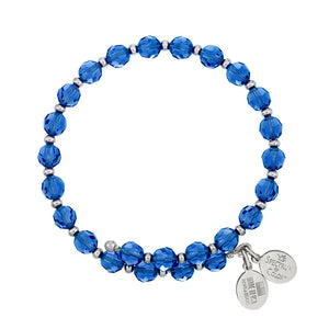 Capri Blue Crystal Wrap Bracelet