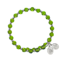 Load image into Gallery viewer, Wind &amp; Fire Peridot Crystal Wrap Bracelet
