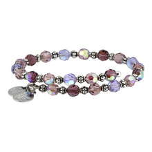 Load image into Gallery viewer, Wind &amp; Fire Purple Passion Crystal Bead Wrap
