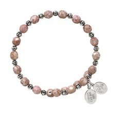 Load image into Gallery viewer, Wind &amp; Fire Almost Mauve Crystal Bead Wrap
