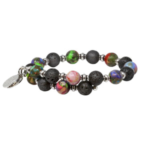 Wind & Fire Kaleidoscope Lava Wrap, 8mm