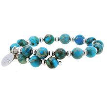 Load image into Gallery viewer, Wind &amp; Fire Turquoise Imperial Jasper Wrap, 8mm
