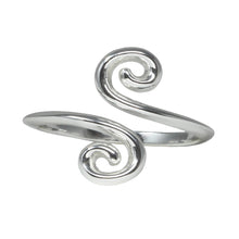 Load image into Gallery viewer, Wind &amp; Fire Swirls Sterling Silver Ring Wrap
