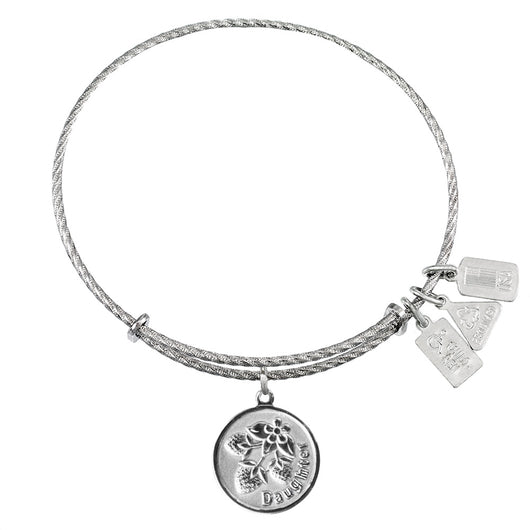 Wind & Fire Daughter w/ Strawberries Sterling Silver Charm Bangle