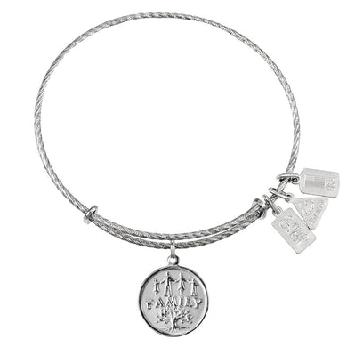 Wind & Fire Family Sterling Silver Charm Bangle