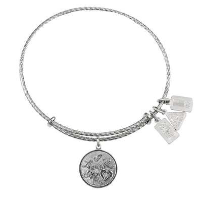 Wind & Fire I Love You More Sterling Silver Charm Bangle