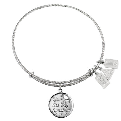 Wind & Fire You Are My Sunshine Sterling Silver Charm Bangle